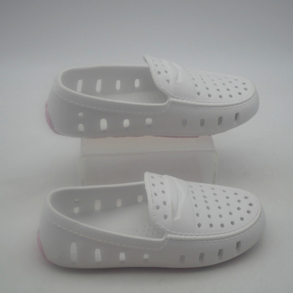 Floafers Prodigy Loafers Water Slip On Shoes Toddler Little  Girls 8 White Pink - Picture 4 of 8